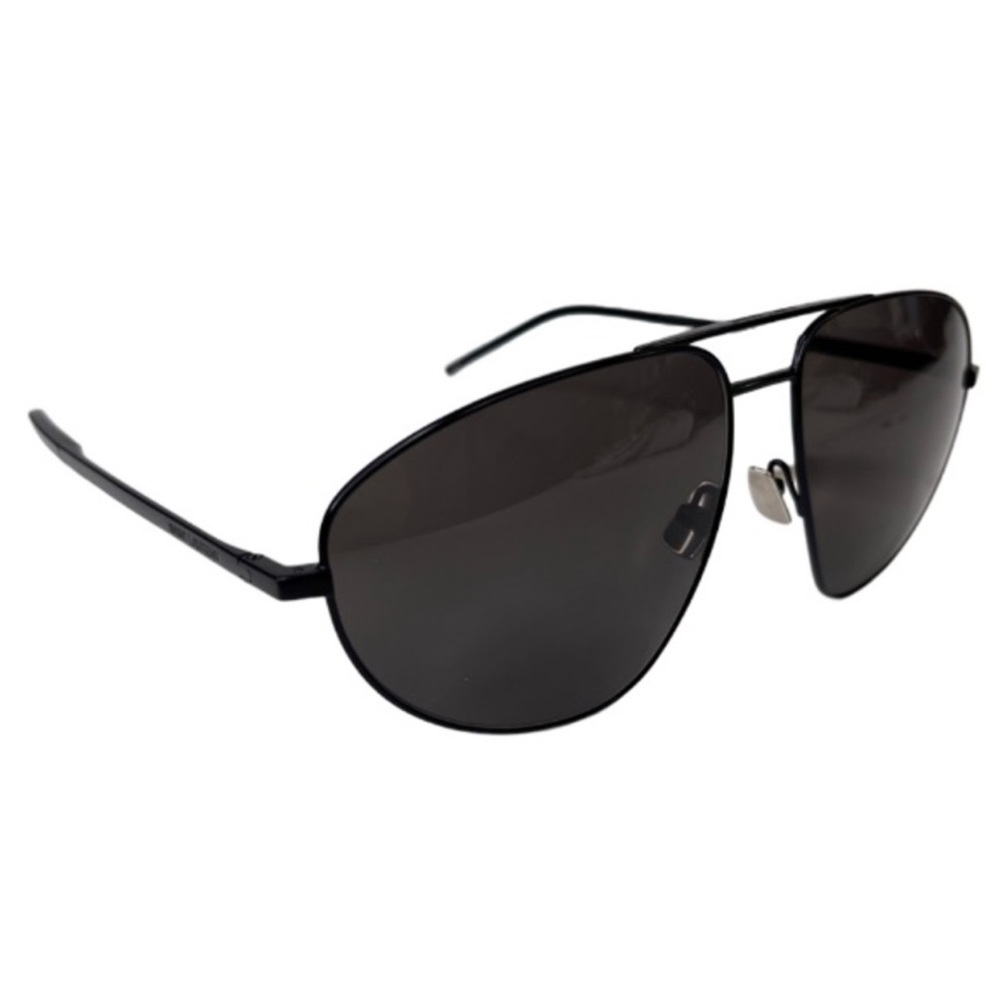 SAINT LAURENT Classic Aviator Sunglasses NEW 60mm Black Polarized - Picture 14 of 14